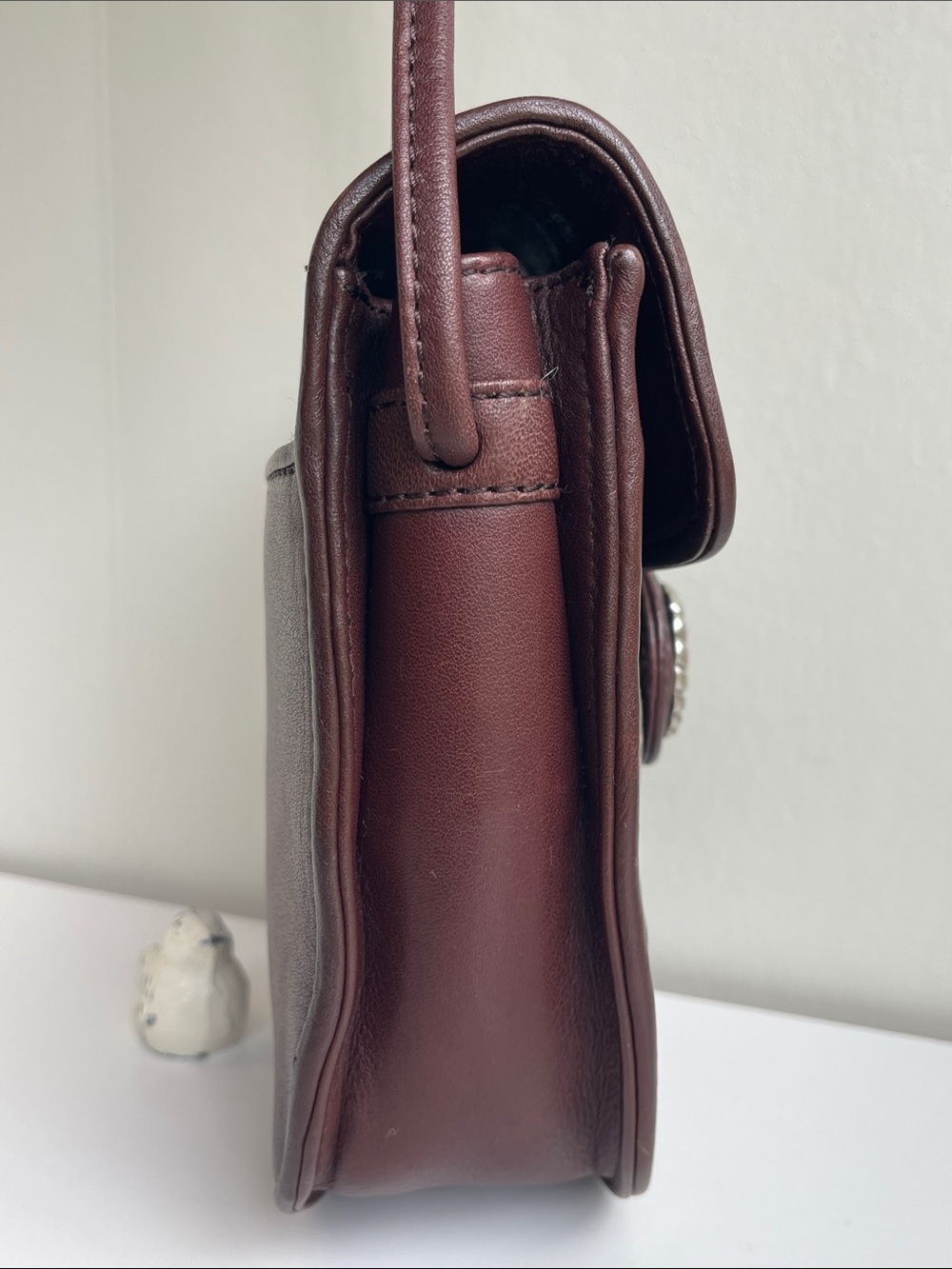 Brighton One World Brown Woven Leather Crossbody Bag - Picture 7 of 16